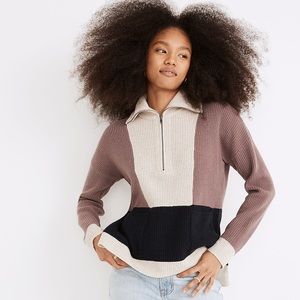 Glenbrook Half-Zip Pullover Sweater in Colorblock